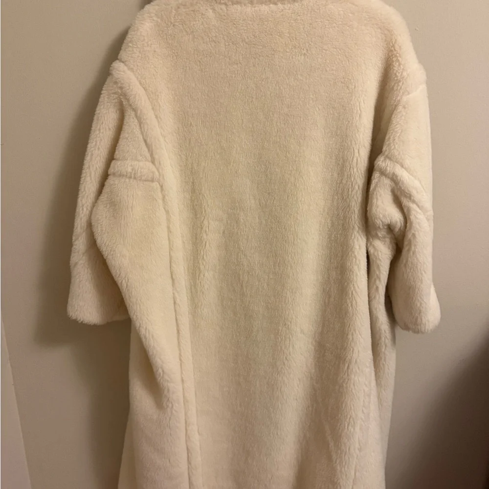 Max Mara Teddy Bear Icon Coat White- Size S - Picture 7 of 11